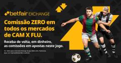 Betfair Exchange: Atlético-MG x Fluminense com comissão zero em todos os mercados!